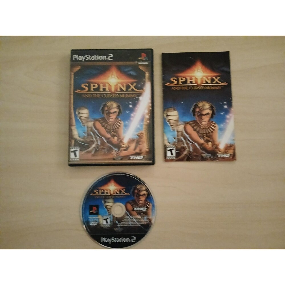 Sphinx and the Cursed Mummy PlayStation 2 PS2 Video Game Complete Adventure THQ